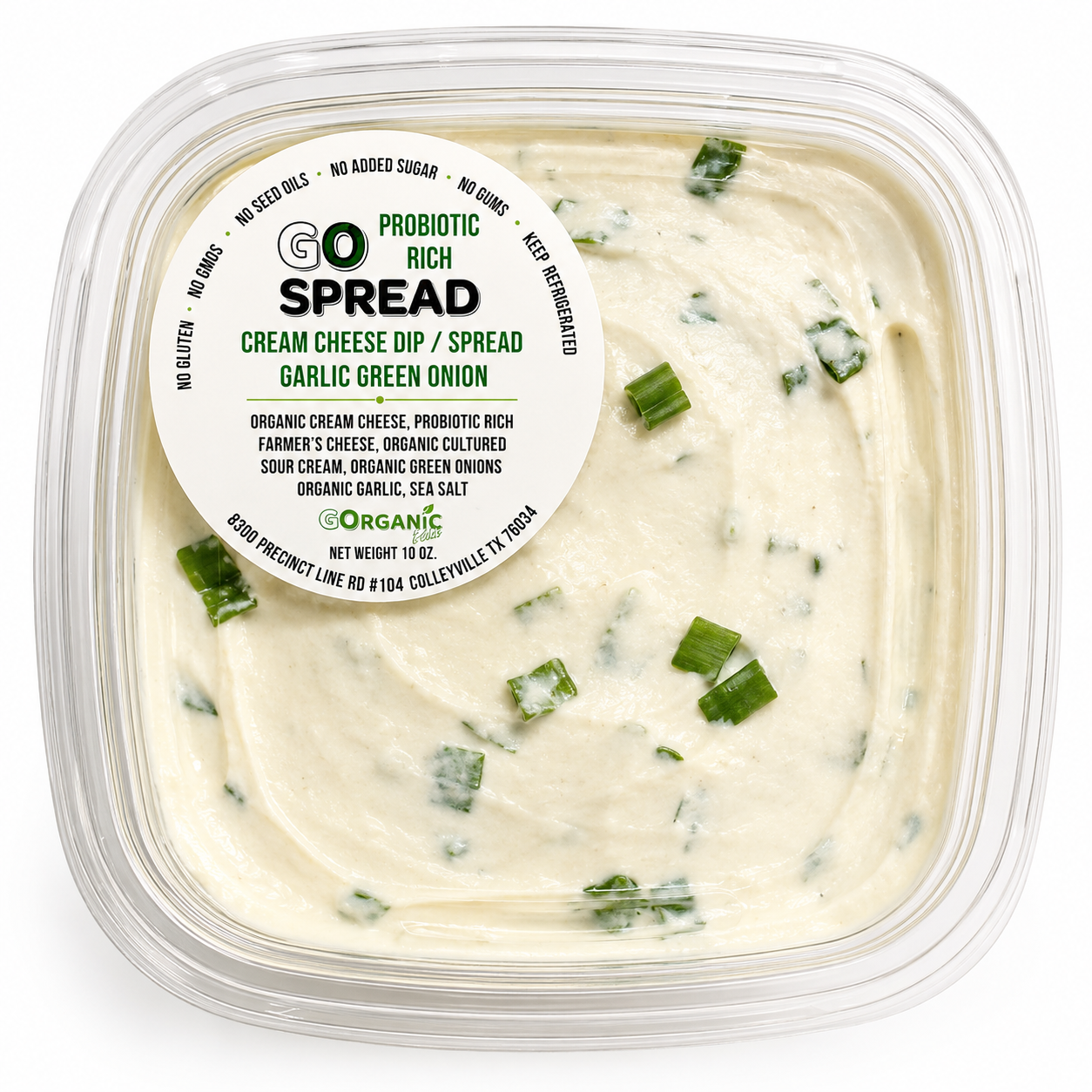 GO Spread - Cream Cheese Garlic Green Onion
