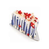 GO Dessert™ Blue Matcha noCheeseCake™ with Strawberries & Toasted Coconut