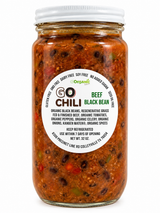 GO Chili™ Beef Black Bean 32 oz glass jar