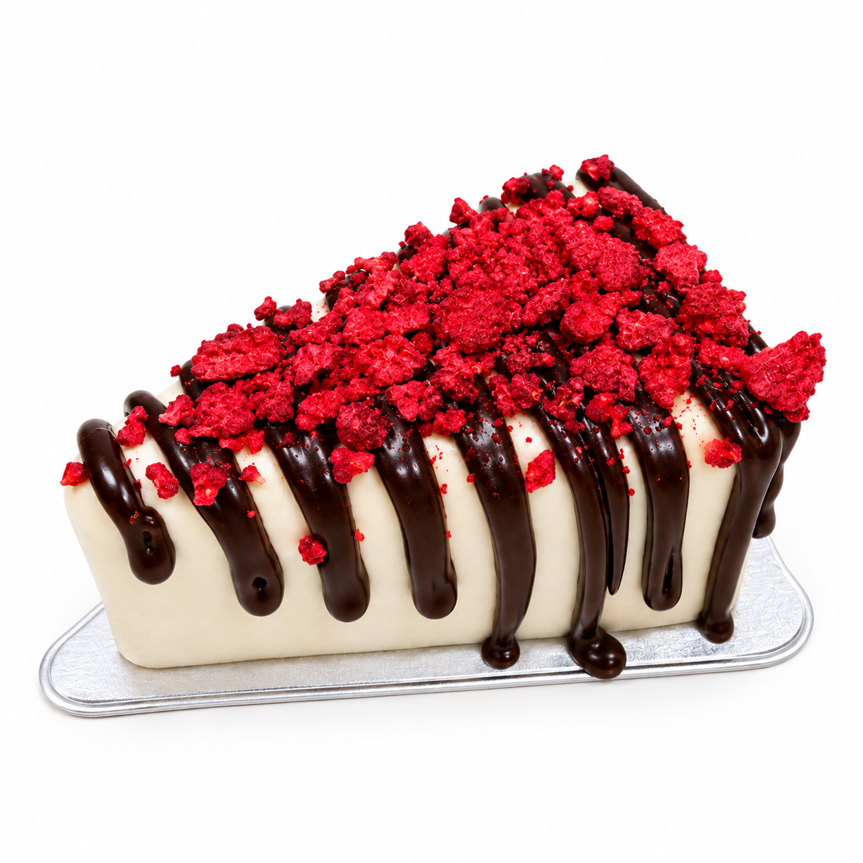 GO Dessert™ Vanilla noCheeseCake™ with Dark Chocolate Ganache & Raspberries
