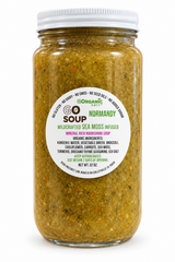 GO Soup™ Normandy Wildcrafted Sea Moss Infused 32 oz glass jar